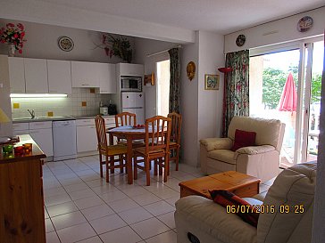 Ferienwohnung in Port Leucate - Küche mit Esstisch