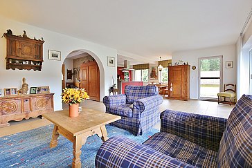 Ferienhaus in Davos-Laret - Wohnzimmer