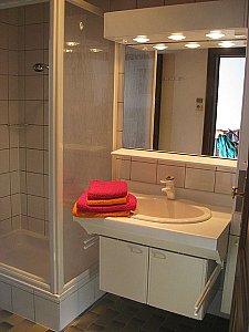 Ferienhaus in Kals am Grossglockner - Badezimmer mit Dusche