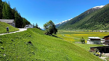 Ferienwohnung in Oberwald - Aussicht Sommer