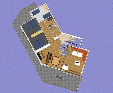 Ferienwohnung Grundrissplan 1