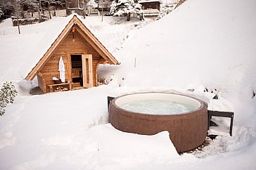 Ferienhaus in Haslach-Fischerbach - Sauna im Winter