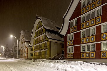 Ferienwohnung in Appenzell - Blattenheimatstrasse im Winter & Nacht