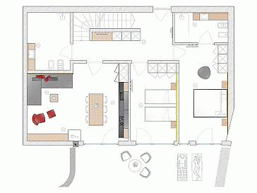 Ferienhaus Grundrissplan 1