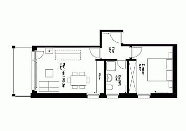 Ferienwohnung Grundrissplan 1