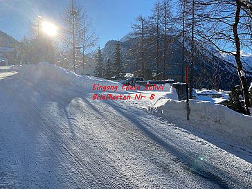 Ferienwohnung in Pontresina - Eingang Garage