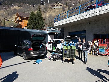 Ferienwohnung in Blatten-Belalp - Gepäckverladung an der Talstation