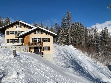 Ferienwohnung in Flumserberg-Tannenboden - Das Haus im Winter