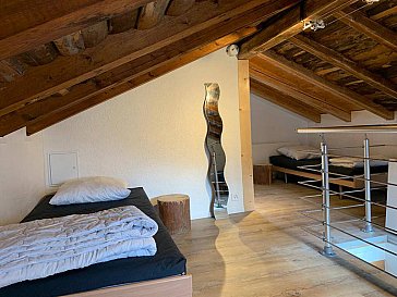 Ferienwohnung in Flumserberg-Tannenboden - Oberes Schlafzimmer