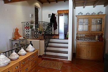 Ferienhaus in Sao Bras de Alportel - Eingang Treppe zur Küche und Essbereich