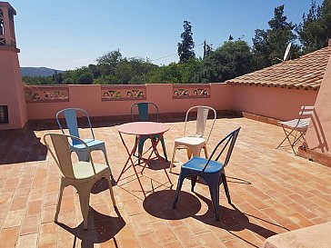 Ferienhaus in Sao Bras de Alportel - Obere Terrasse mit herrlichem Rundblick