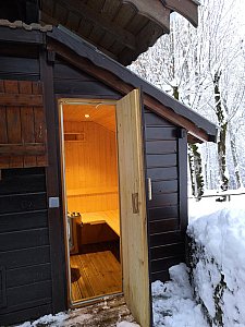 Ferienhaus in Châtel - Zugand zur Sauna