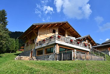 Ferienhaus in Châtel - Das Ferienhaus im Sommer